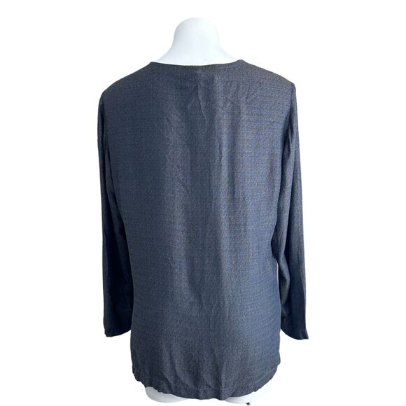 Eileen Fisher Cardigan Silk Linen Blend Button Front Lightweight Drapey Womens S - Picture 3 of 12